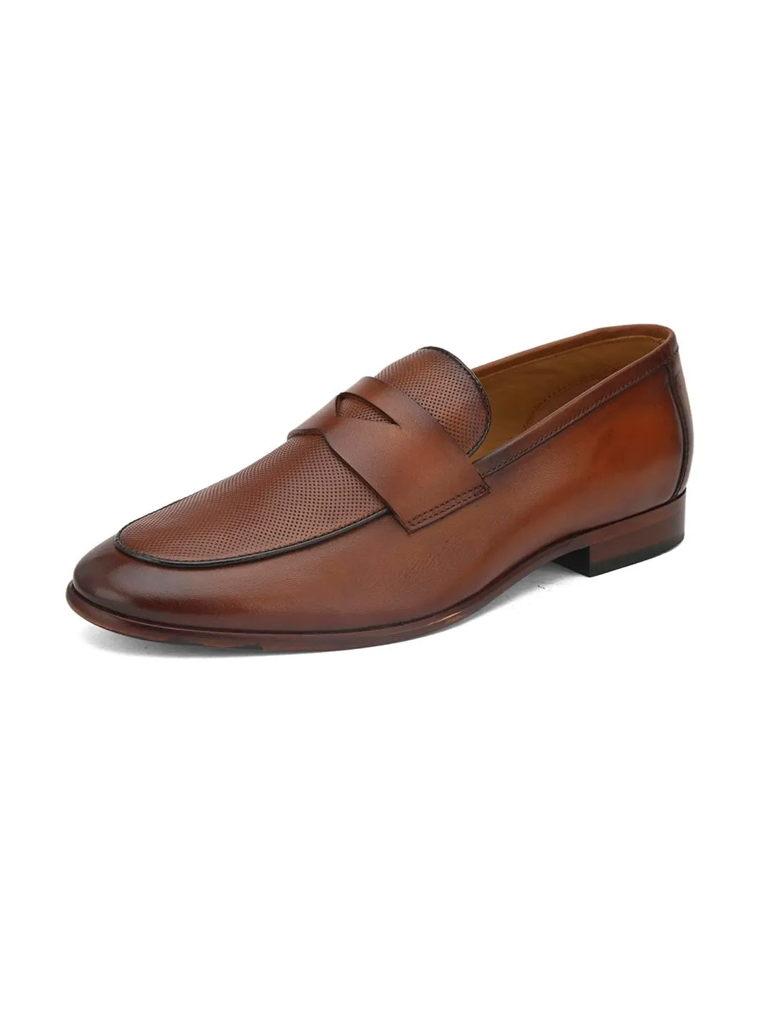 Alberto Torresi Genuine Leather Brown Loafers For Men