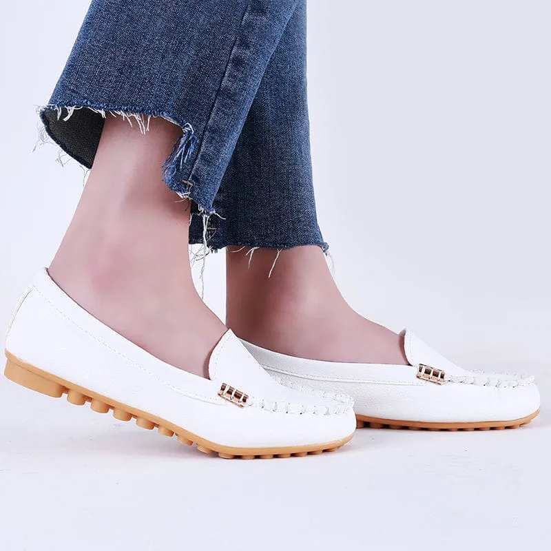 Amber Denim Loafer Shoes