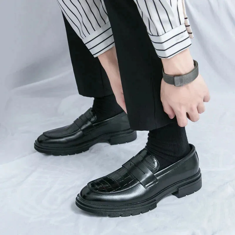 Amozae- Sinwol Croc Patent Sleek Loafers