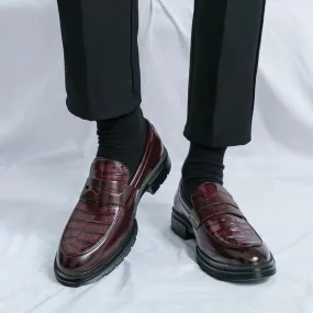 Amozae- Sinwol Croc Patent Sleek Loafers