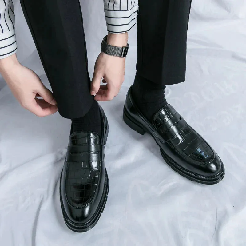 Amozae- Sinwol Croc Patent Sleek Loafers