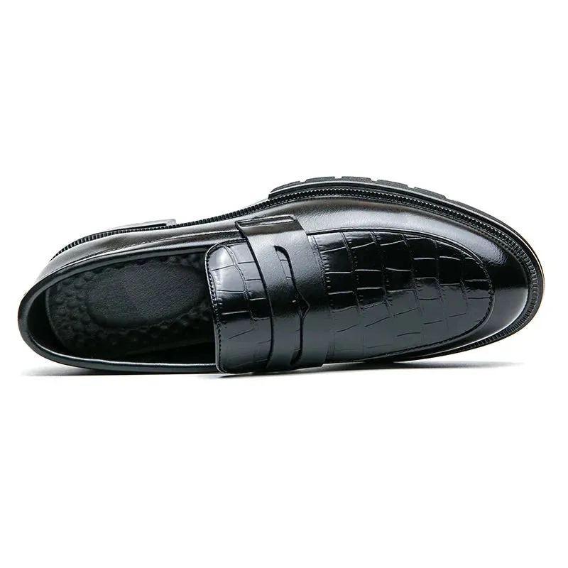 Amozae- Sinwol Croc Patent Sleek Loafers