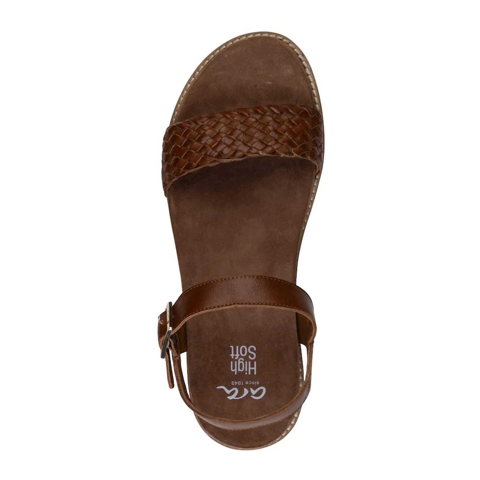 Ara Fresno Platform Sandal (Women) - Cognac Nappa Leather