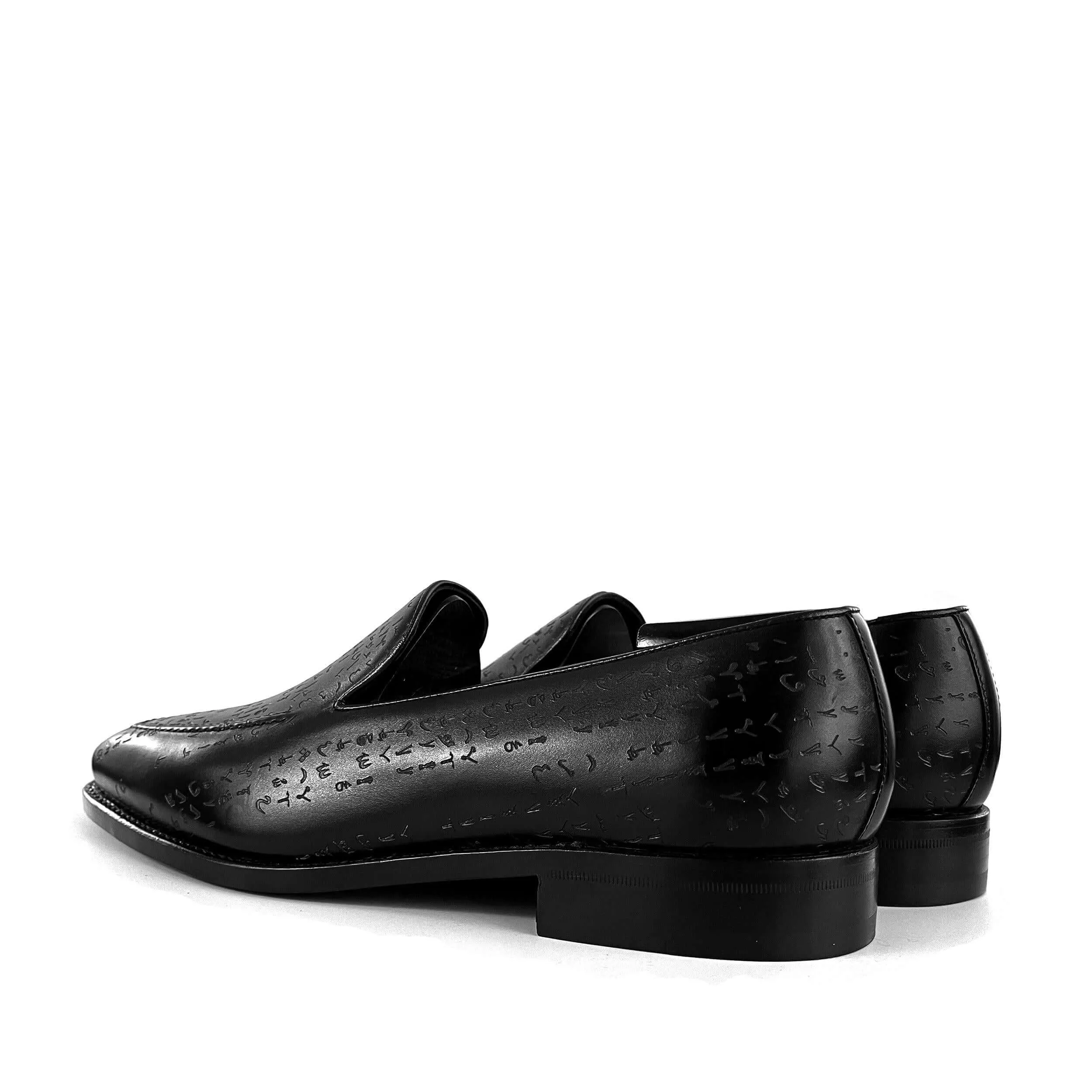 Arabic Matrix Loafers (Black Edition)