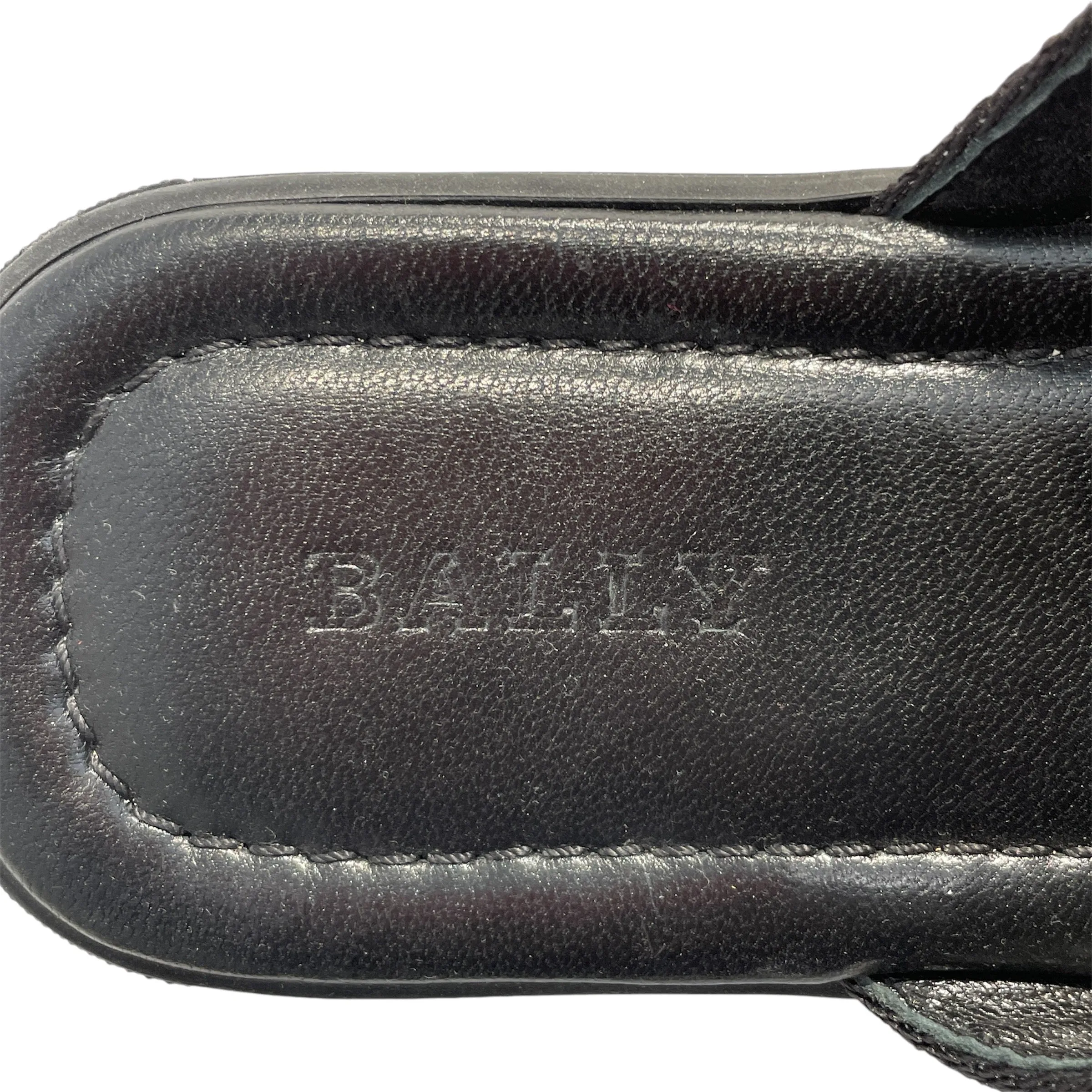 BALLY/Sandals/US 8.5/BLK/"BALLY" ON SHOE STRAPS