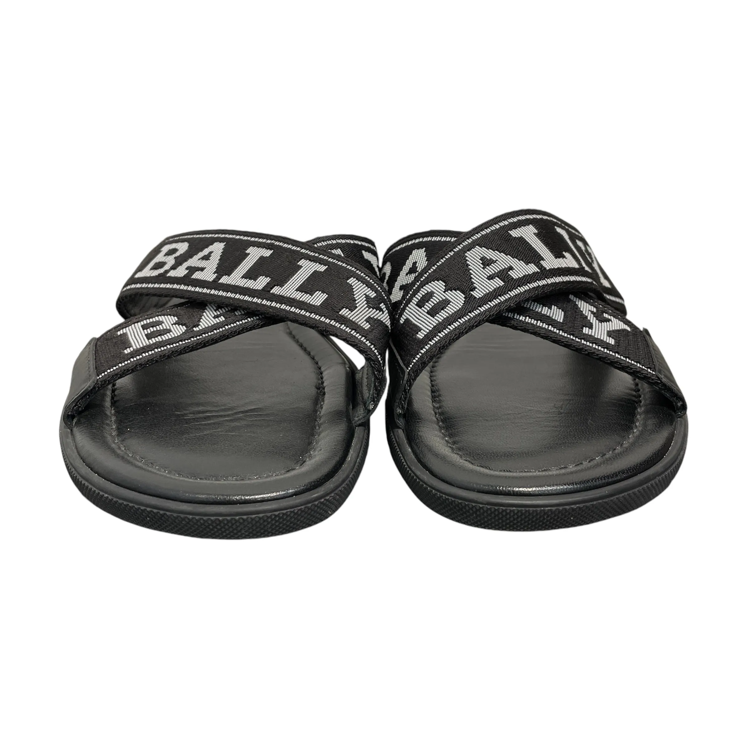 BALLY/Sandals/US 8.5/BLK/"BALLY" ON SHOE STRAPS