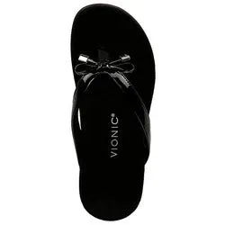 Bella Patent Bow Thong Vionic