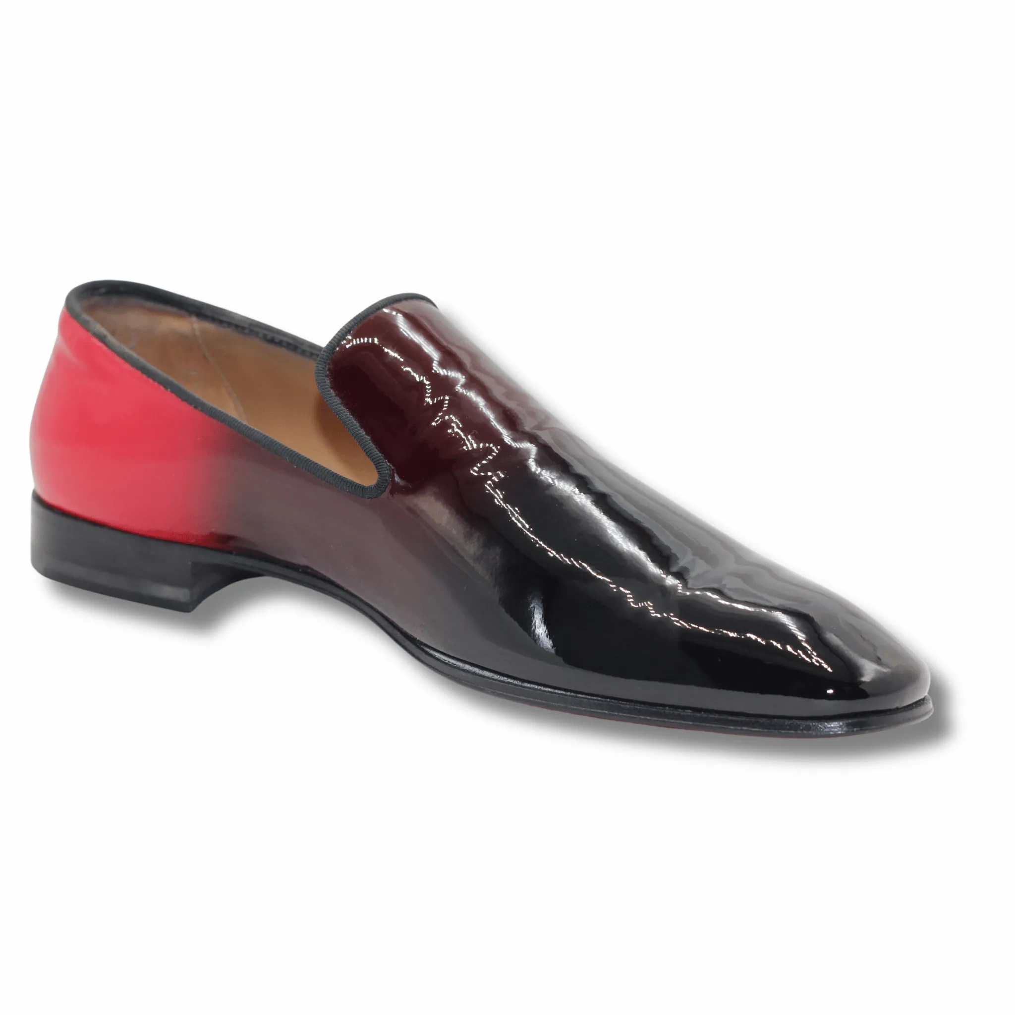 Bespoke Two-Tone Shoes – Tailored to Your Taste Artisan-Crafted Leather Loafers Shoes Your Impeccable Style Premium Patent Leather Shoes Slip-on Shoes, Whole Cut Shoes, for Mens