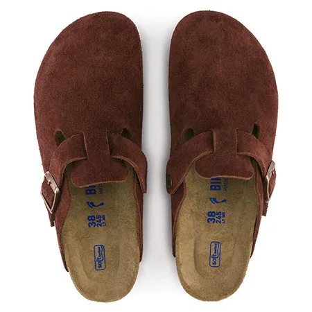 BIRKENSTOCK BOSTON SF PORT SUEDE 324418 - WOMENS