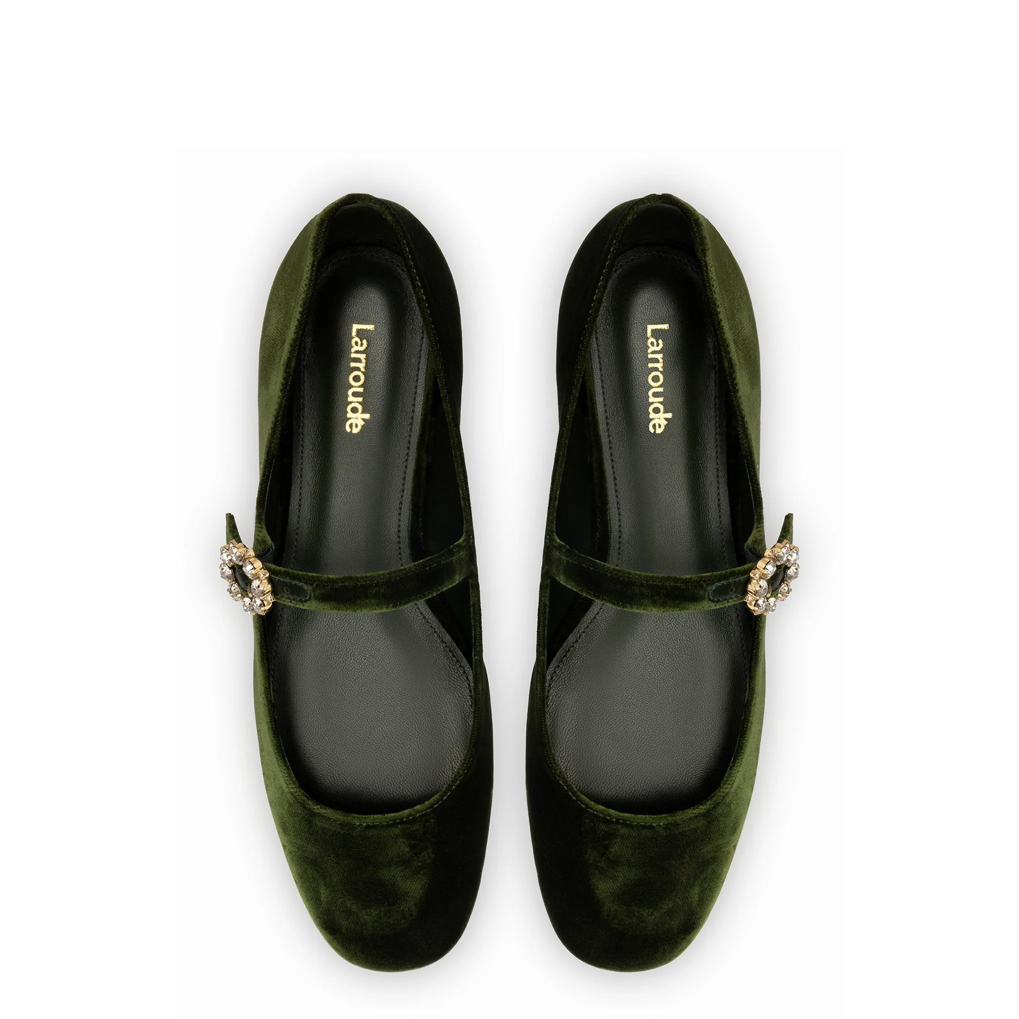 Blair Ballet Flat In Bosco Velvet