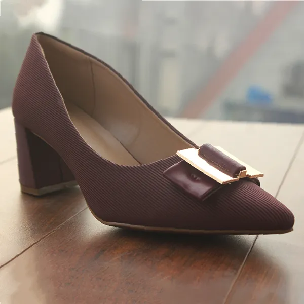 Block heel Stylish pumps for women