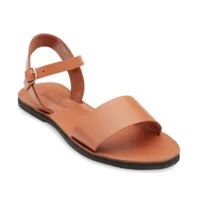 Brave Soles Aventura Leather Walking Sandal Caramel