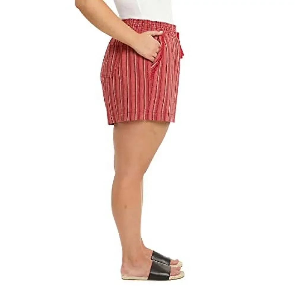 Briggs New York Women's Linen Blend Pull-On Shorts