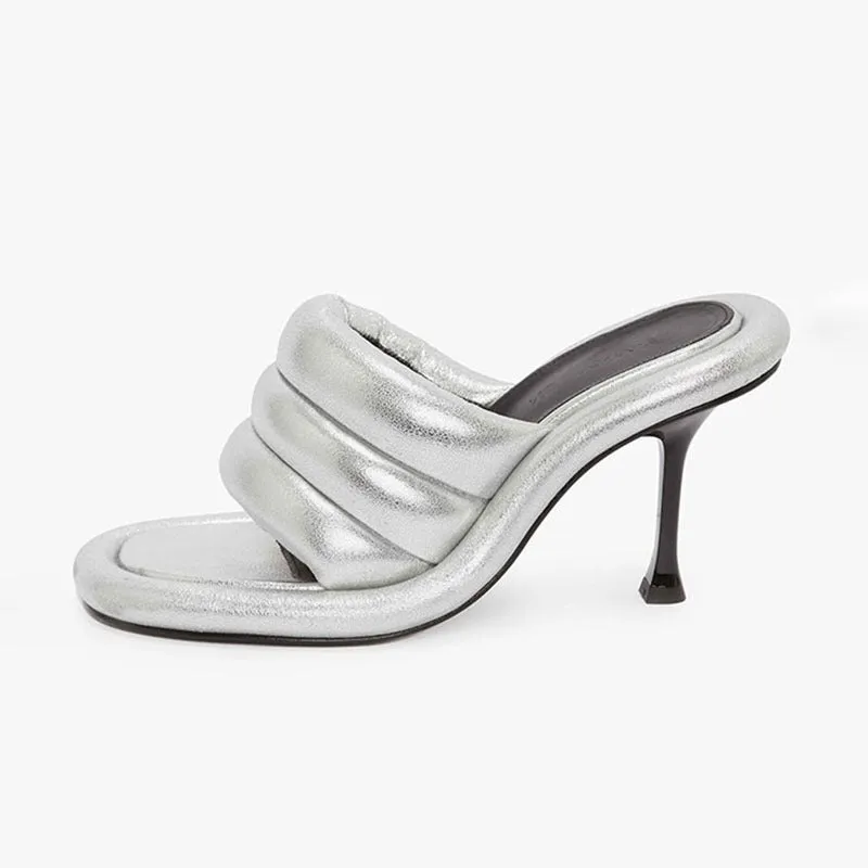 Bumper Tube Open Toe High Heel Sandals