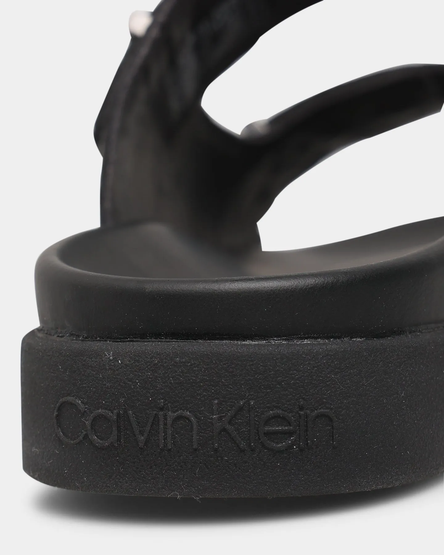 Calvin Klein Leather Sandals CK Black