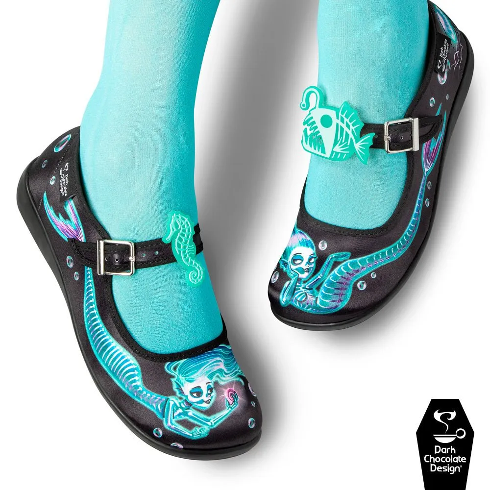 Chocolaticas® PHANTOM MERMAIDS Women's Mary Jane Flat