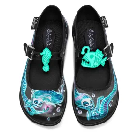 Chocolaticas® PHANTOM MERMAIDS Women's Mary Jane Flat