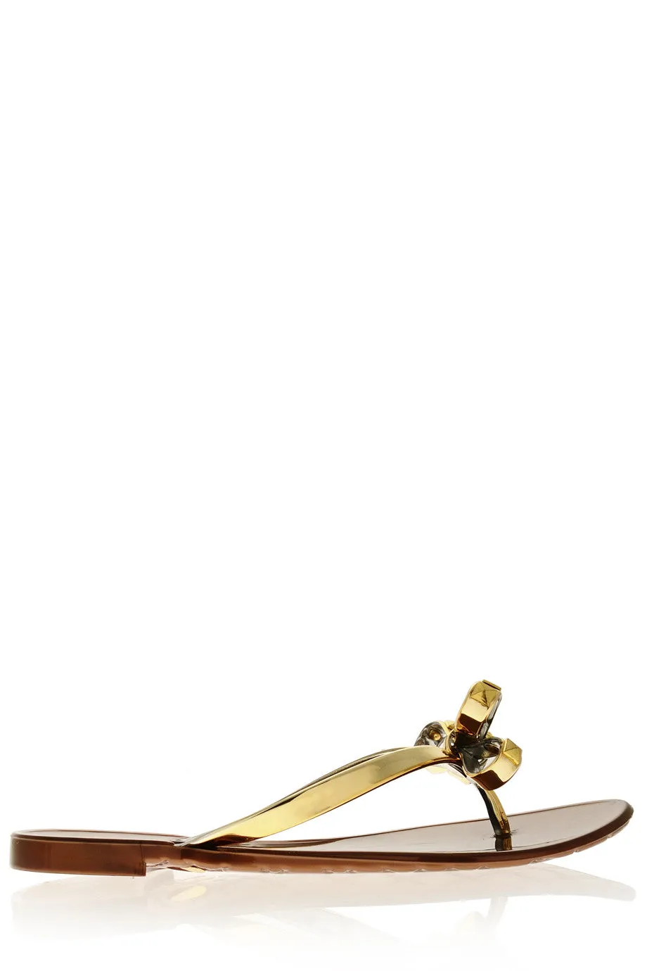 COLORS OF CALIFORNIA JACQUELINE Gold Flip Flops