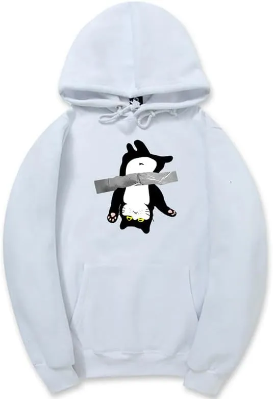 CORIRESHA Cat Lover Hoodie Long Sleeve Drawstring Kangaroo Pocket Cute Sweatshirt