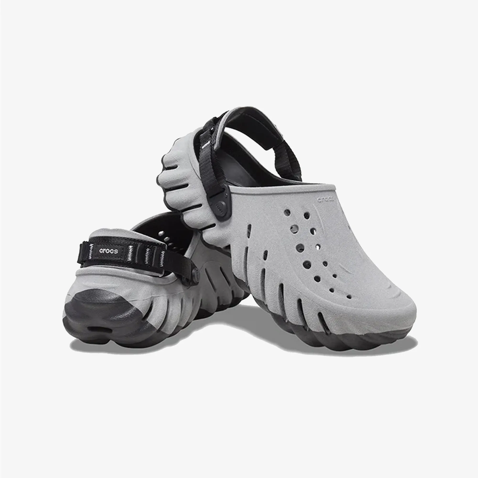 Crocs | ECHO REFLECTIVE CLOG  { BLACK/REFLECTIVE