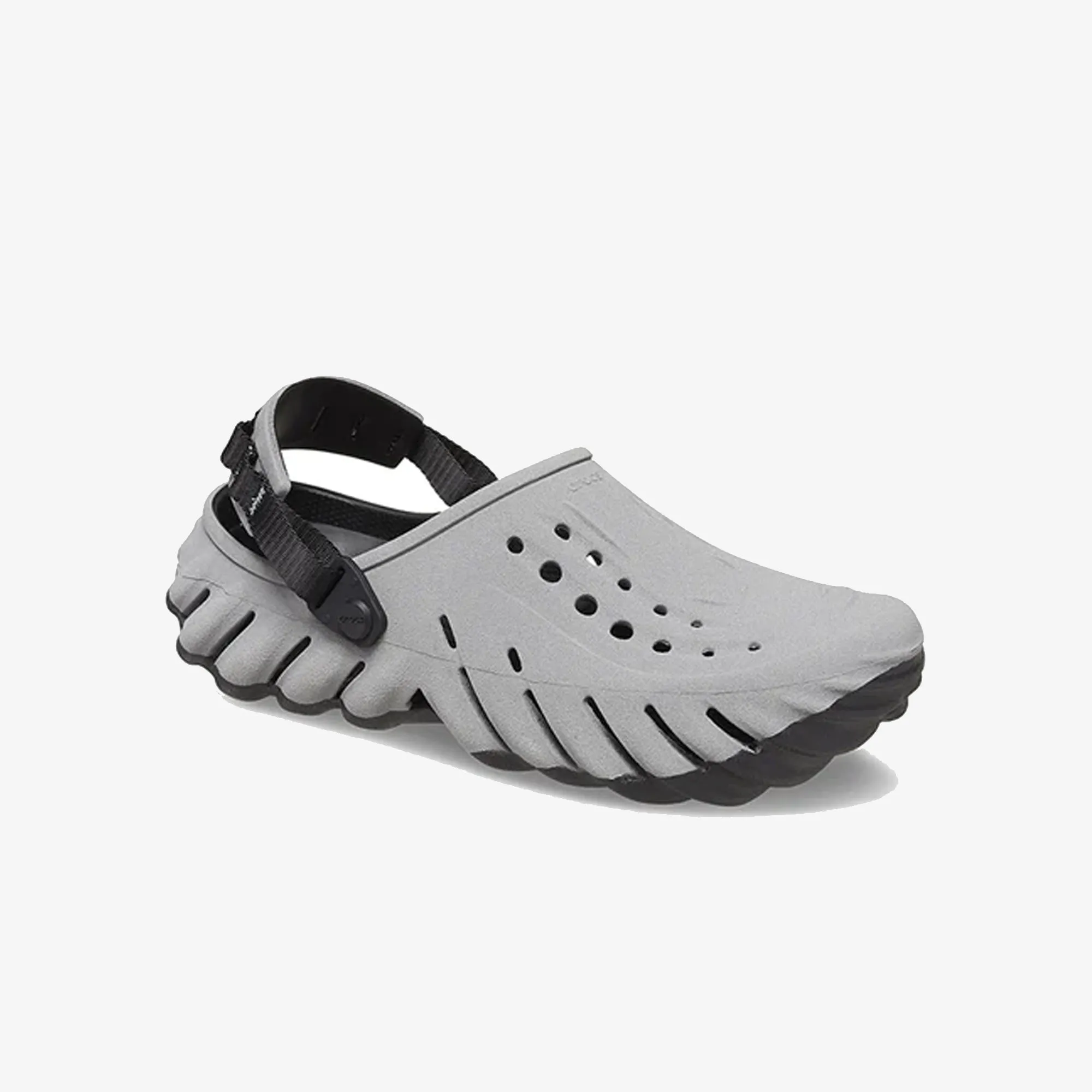 Crocs | ECHO REFLECTIVE CLOG  { BLACK/REFLECTIVE