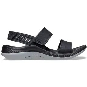 CROCS WOMENS LITERIDE 360 SANDAL - BLACK/LIGHT GREY