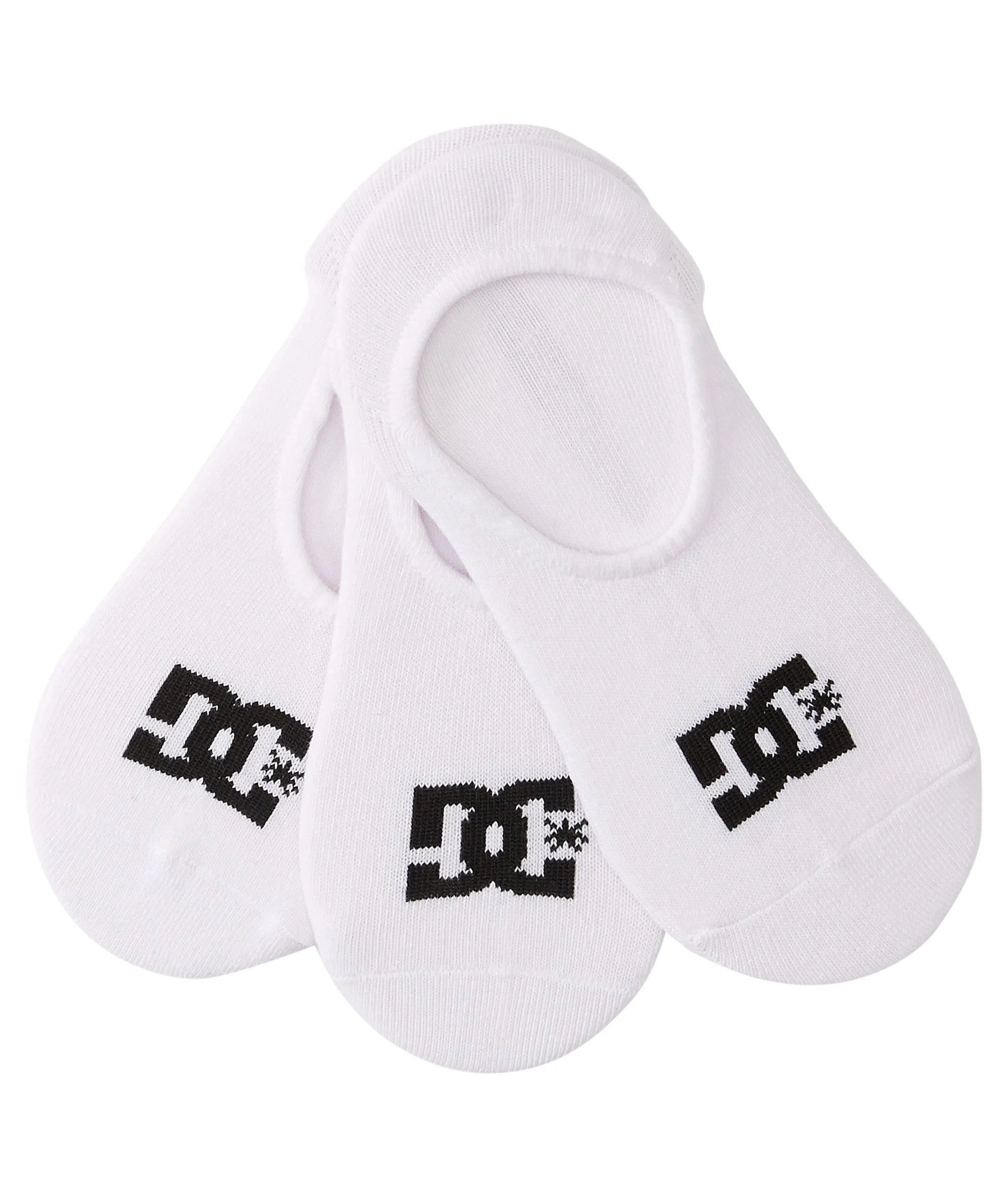 DC Shoes Mens SPP Liner Invisible Trainer Socks - 3 Pair Pack - 7-11UK