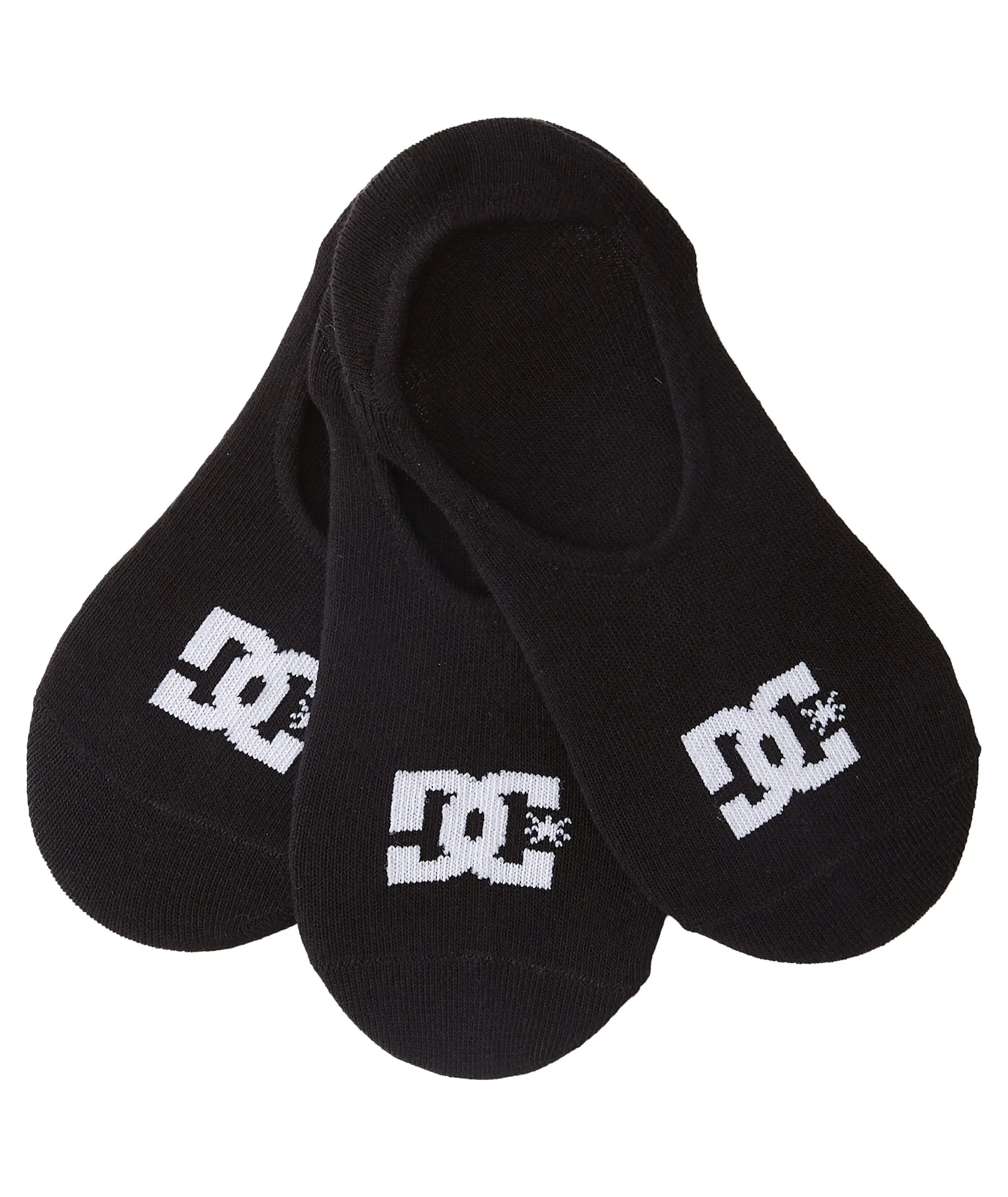 DC Shoes Mens SPP Liner Invisible Trainer Socks - 3 Pair Pack - 7-11UK