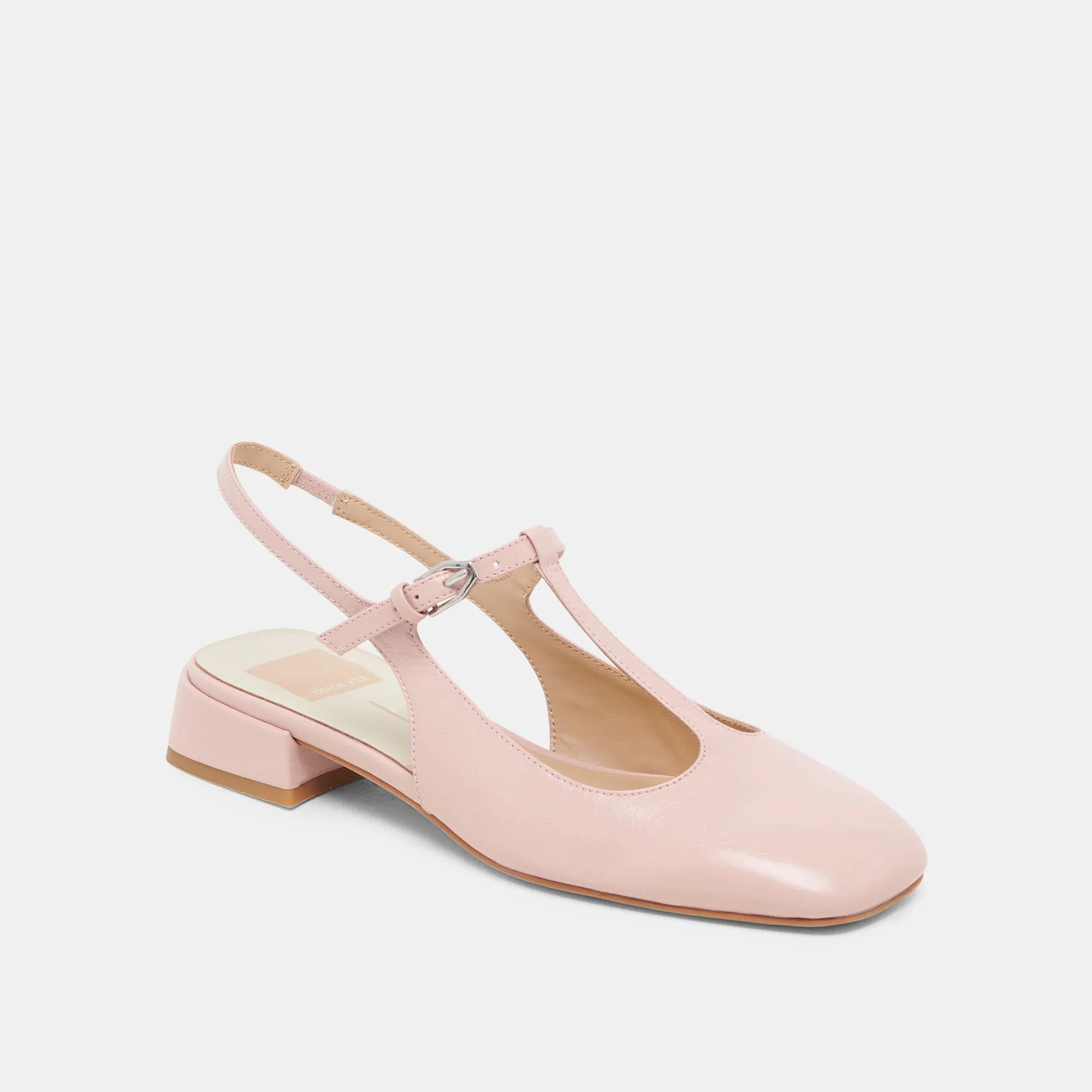 DEIDRA FLATS PINK CRINKLE PATENT LEATHER