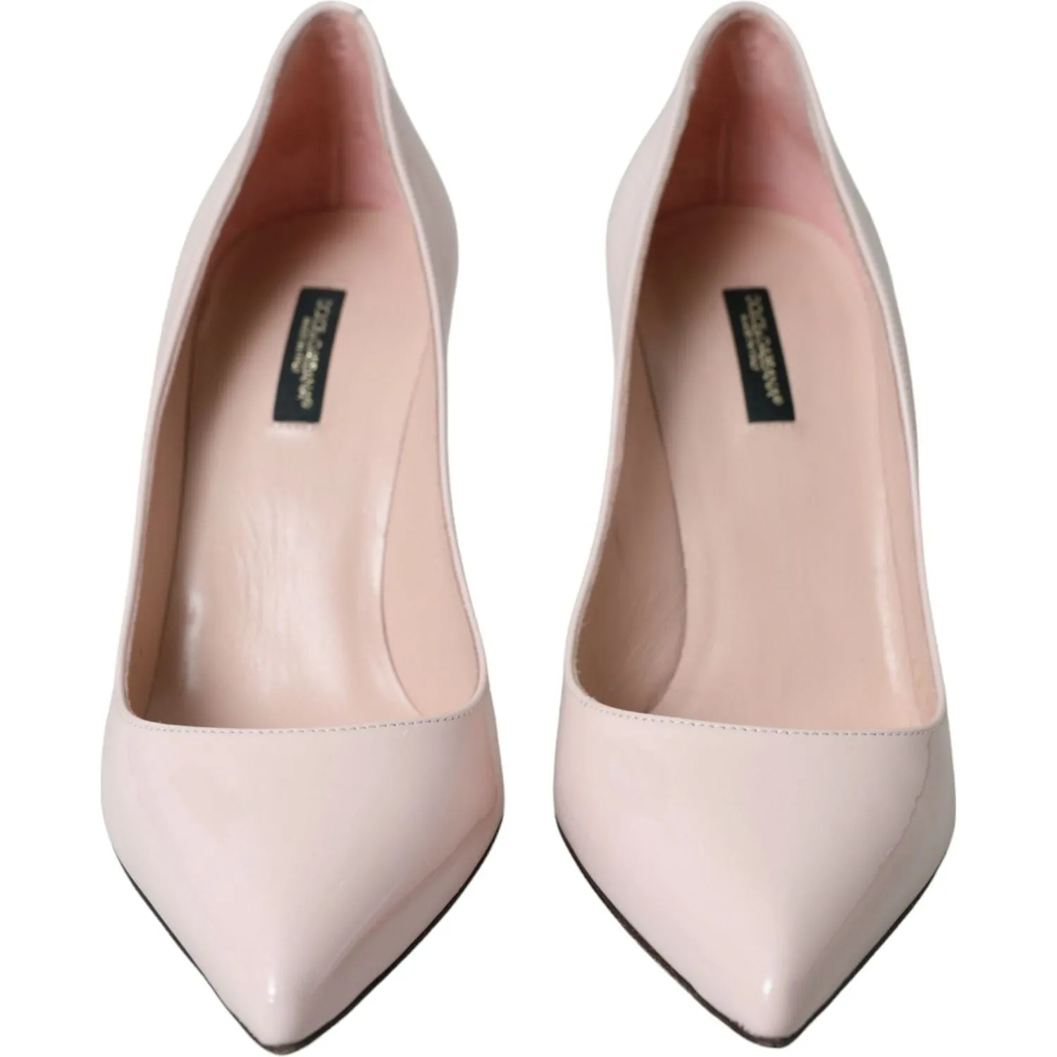 Dolce & Gabbana Light Pink Leather Bellucci Heels Pumps Shoes