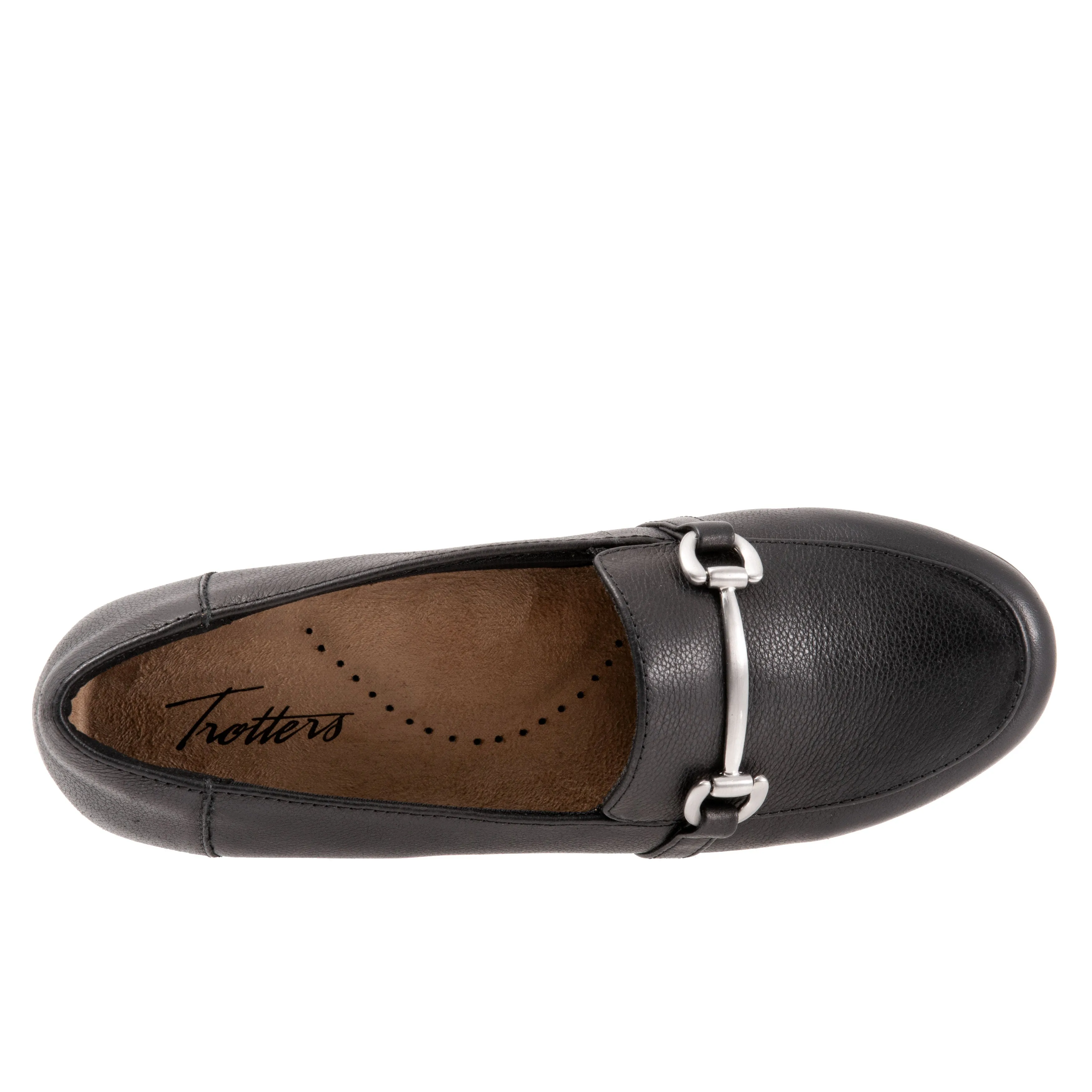 Donelle Black Leather Loafer Shoes