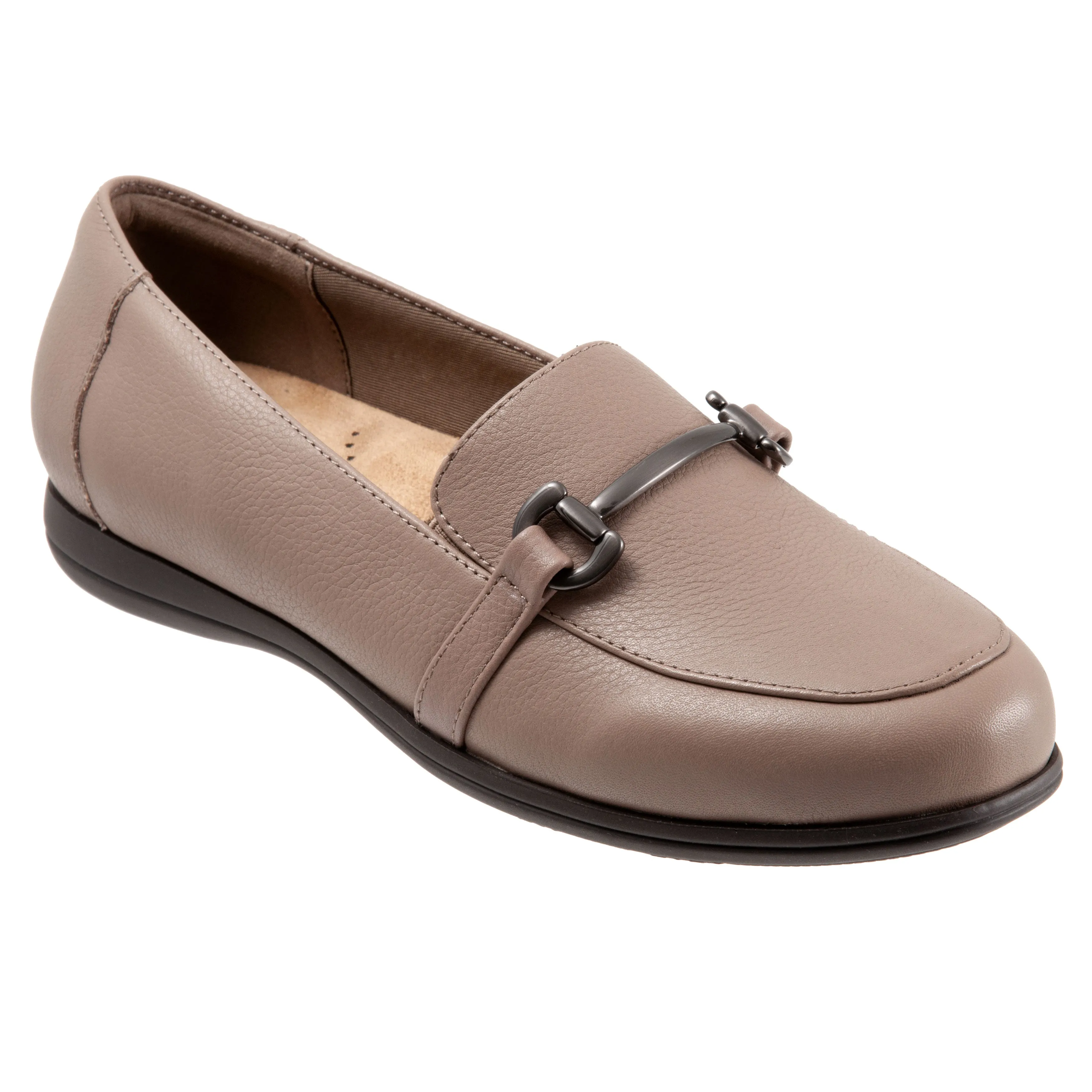 Donelle Taupe Leather Loafers SIZE 9 AA ONLY