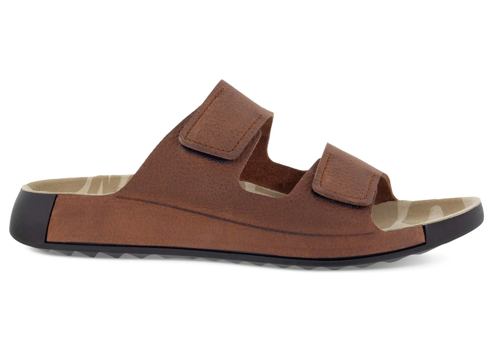 ECCO Mens Comfortable Leather 2nd Cozmo Slides Sandals