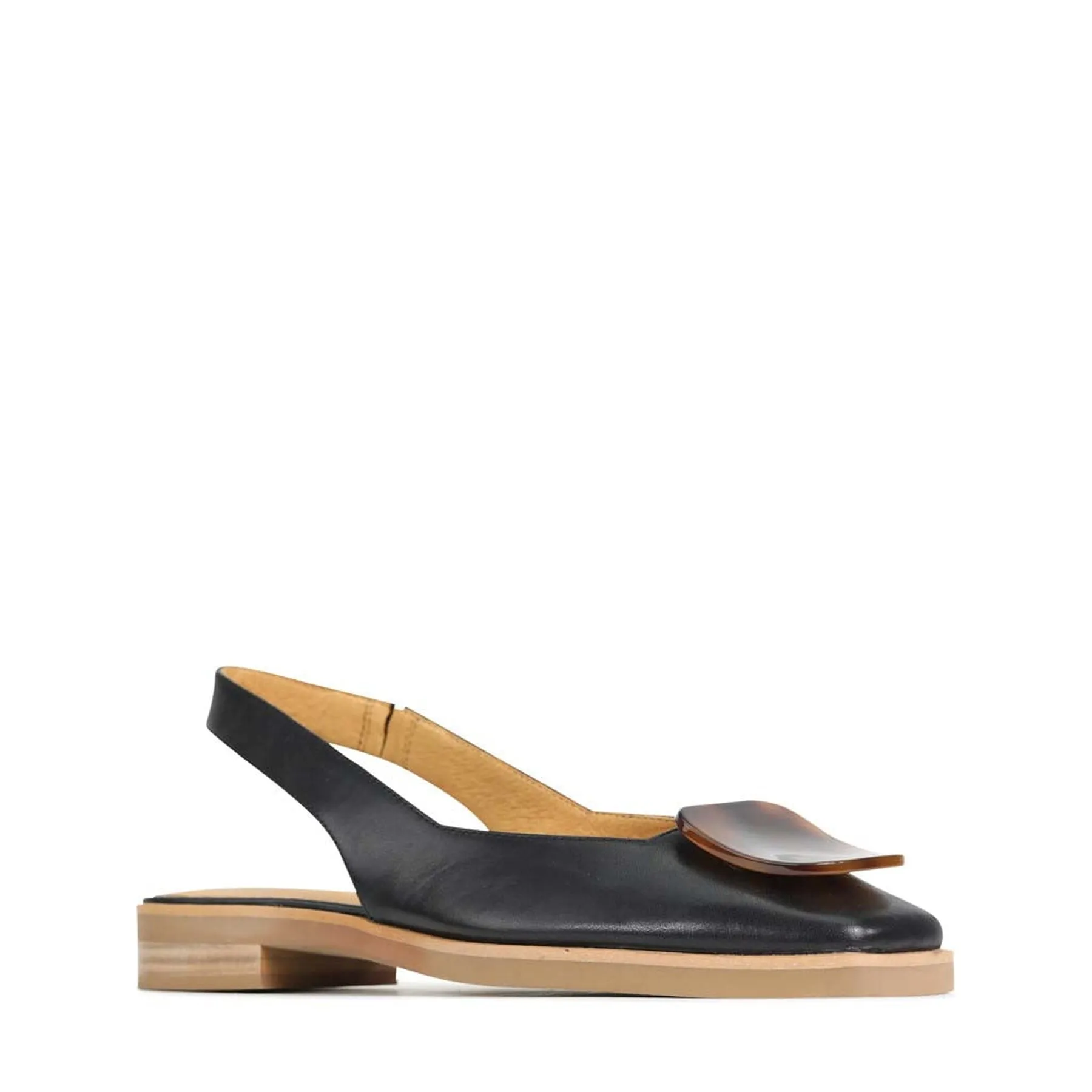 ESSY LEATHER SLING-BACK FLATS