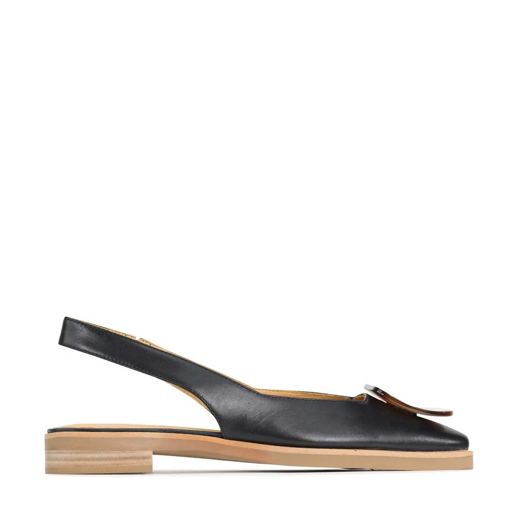 ESSY LEATHER SLING-BACK FLATS