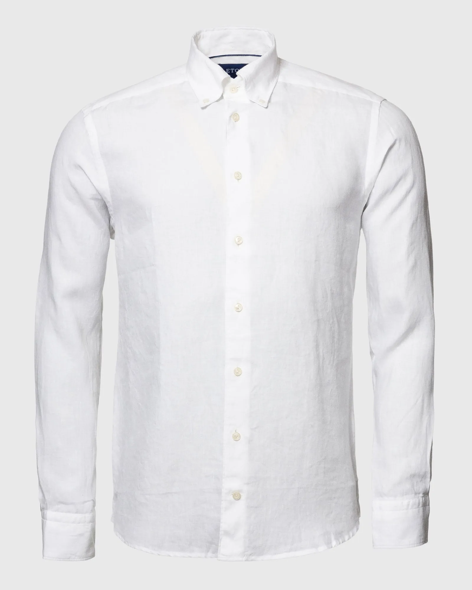 ETON 10000321800 WHITE SLIM LINEN SC SHIRT