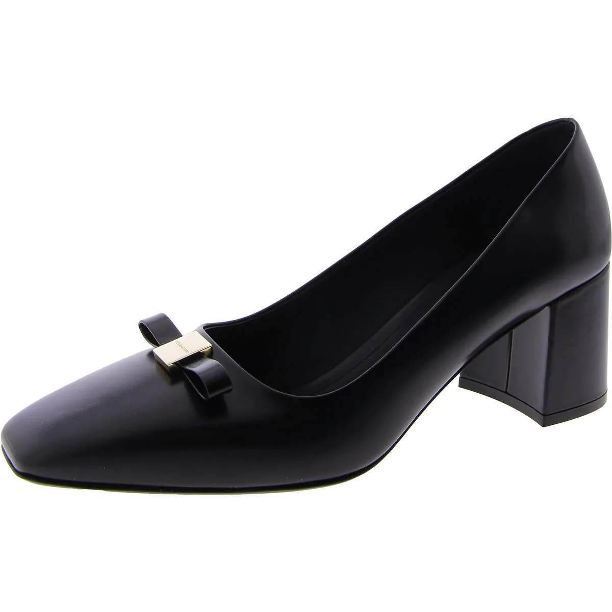 Ferragamo Womens Lena 60 Faux Leather Slip-On Pumps