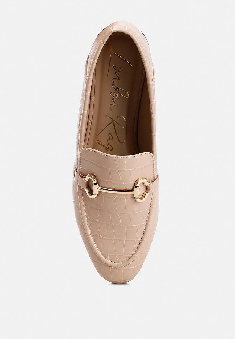 Finola Horsebit Embellished Loafers