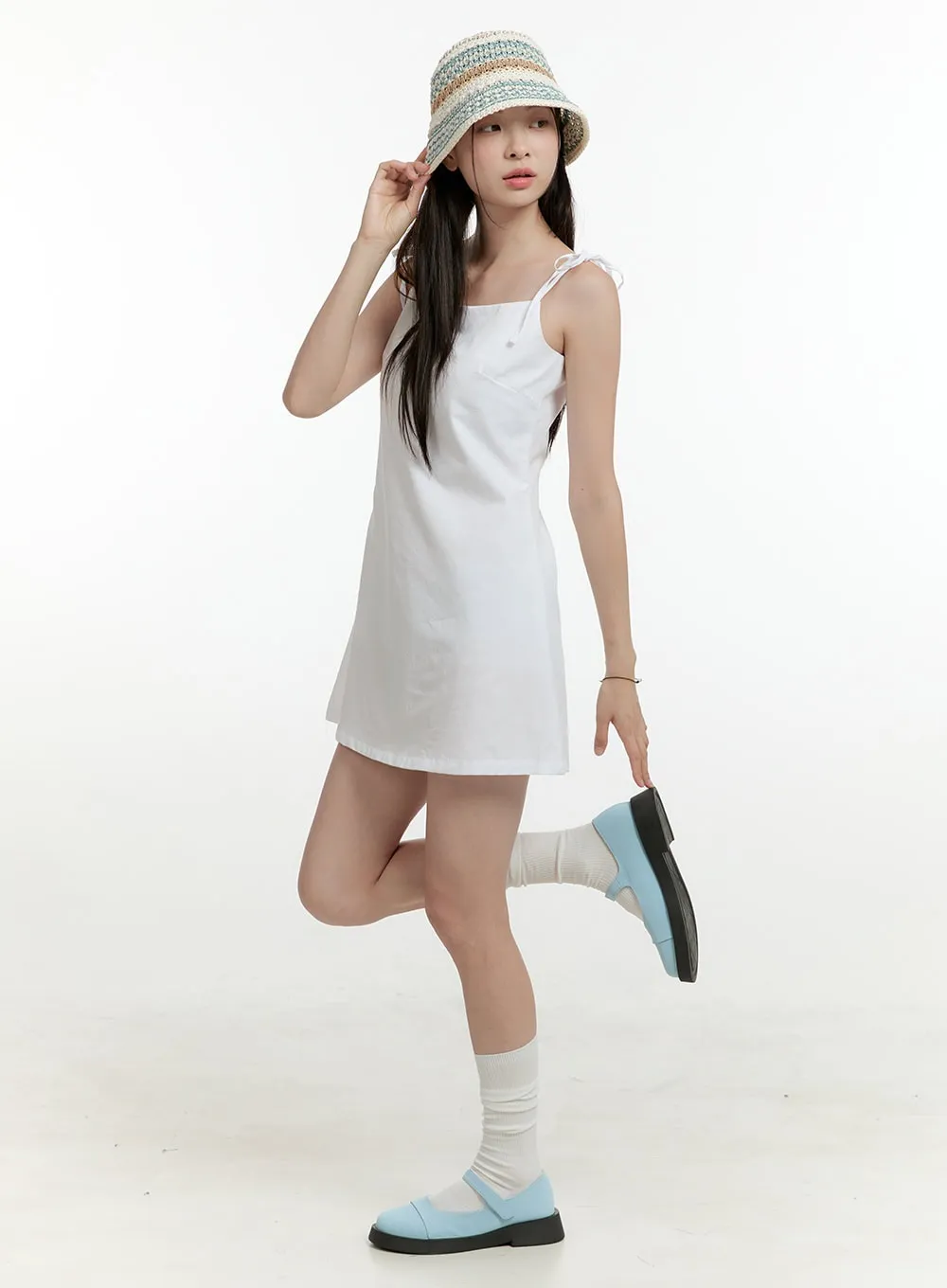 Flare Sleeveless Mini Dress OL423