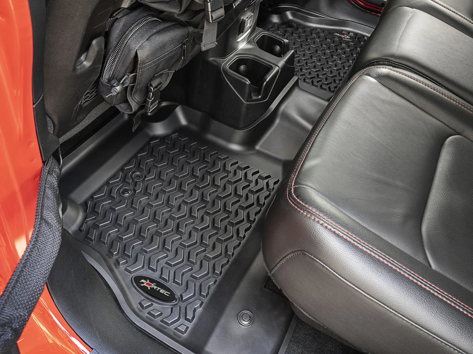 FORTEC Custom Molded Floor Liners by Rugged Ridge in Black for 18-up Jeep Wrangler JL & 20-up Gladiator JTUnlimited