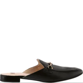 Frida Leather Slip On Loafer Black