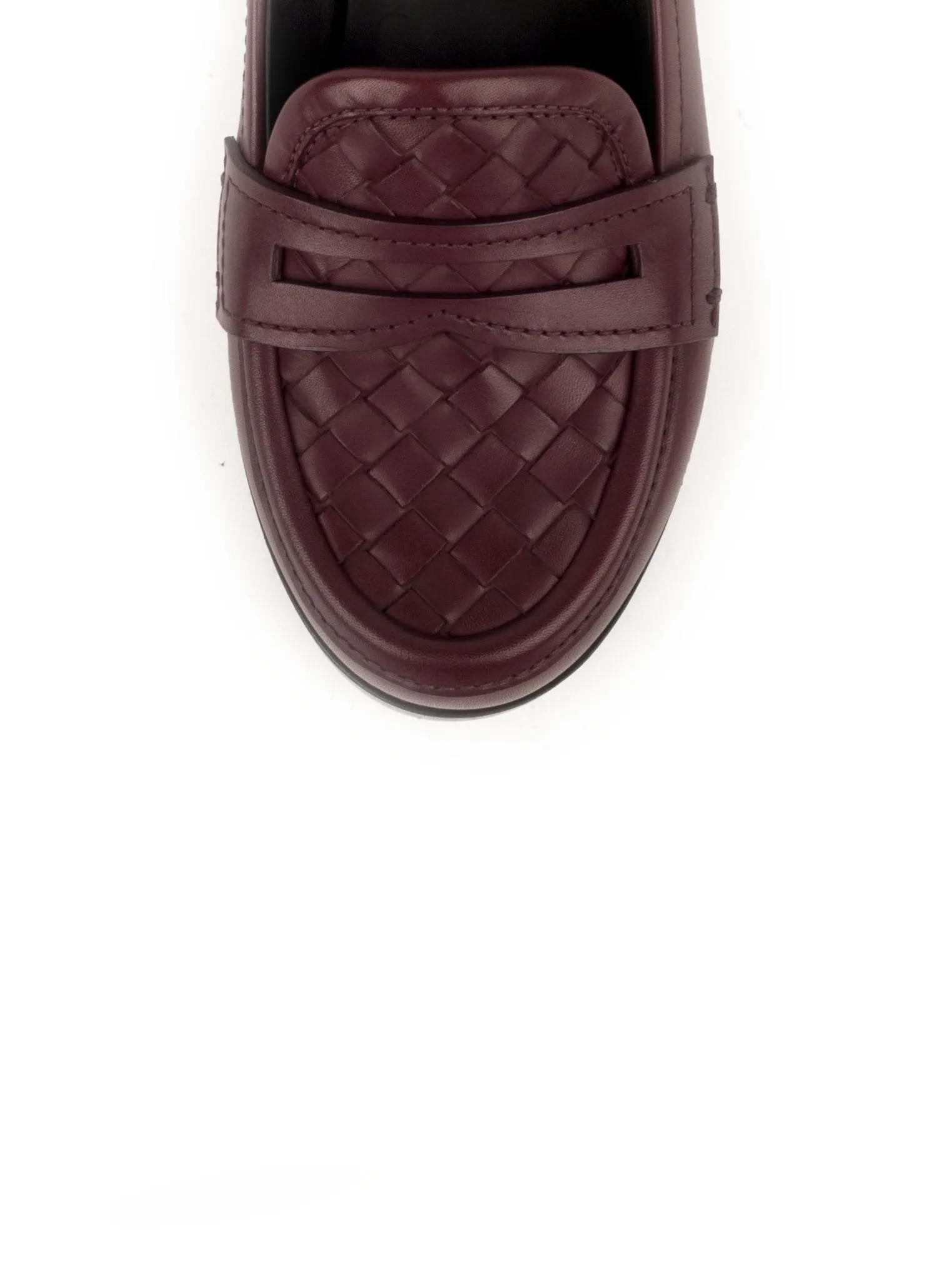 Intreciatto Penny Loafer - Burgundy