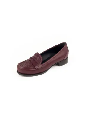 Intreciatto Penny Loafer - Burgundy