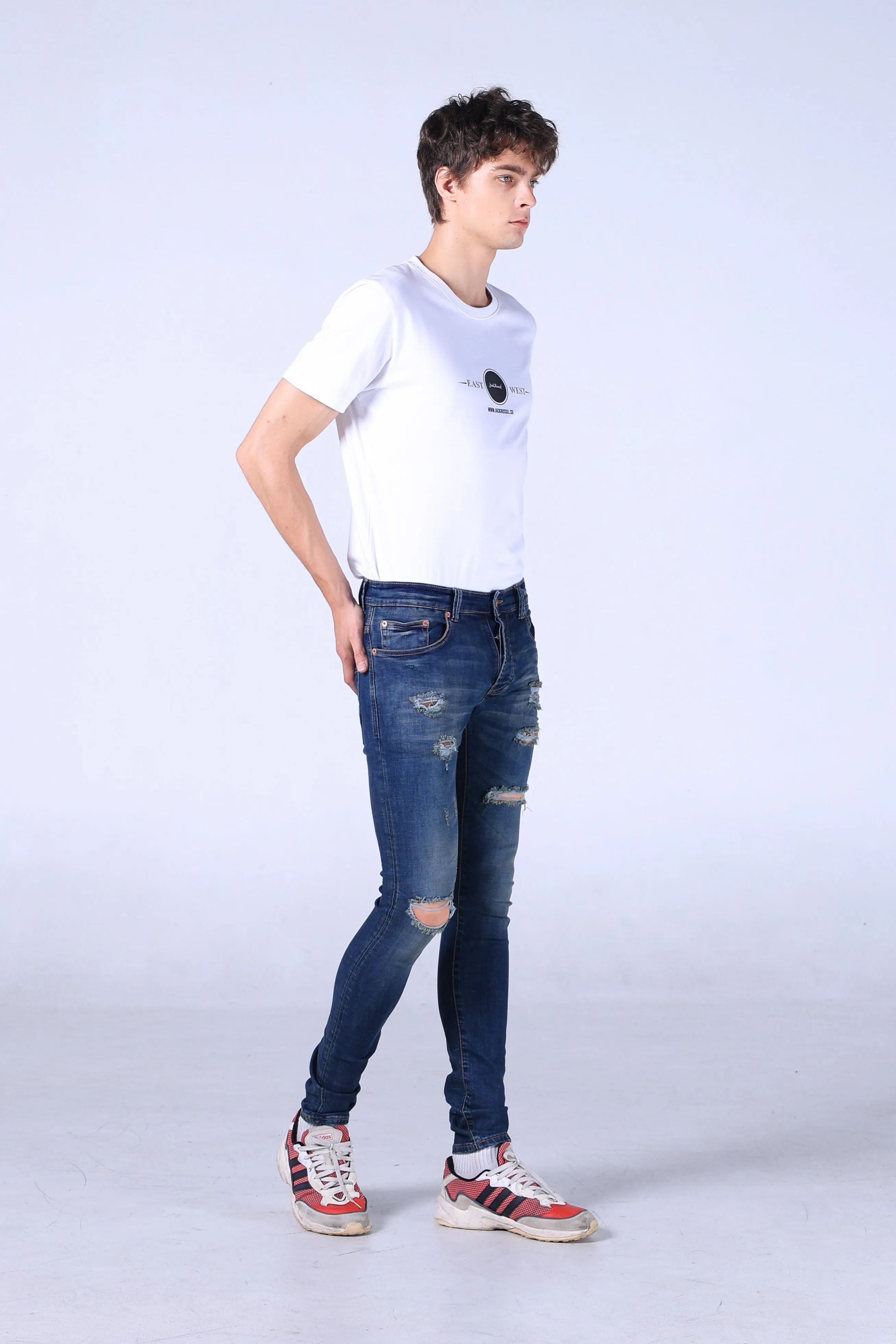 Jack Russel - Men Jeans - Handwerk J-777 Skinny Fit Midnight Blue Denim