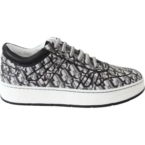 Jimmy Choo Glittering Slip-On Sneakers - Silver and Black