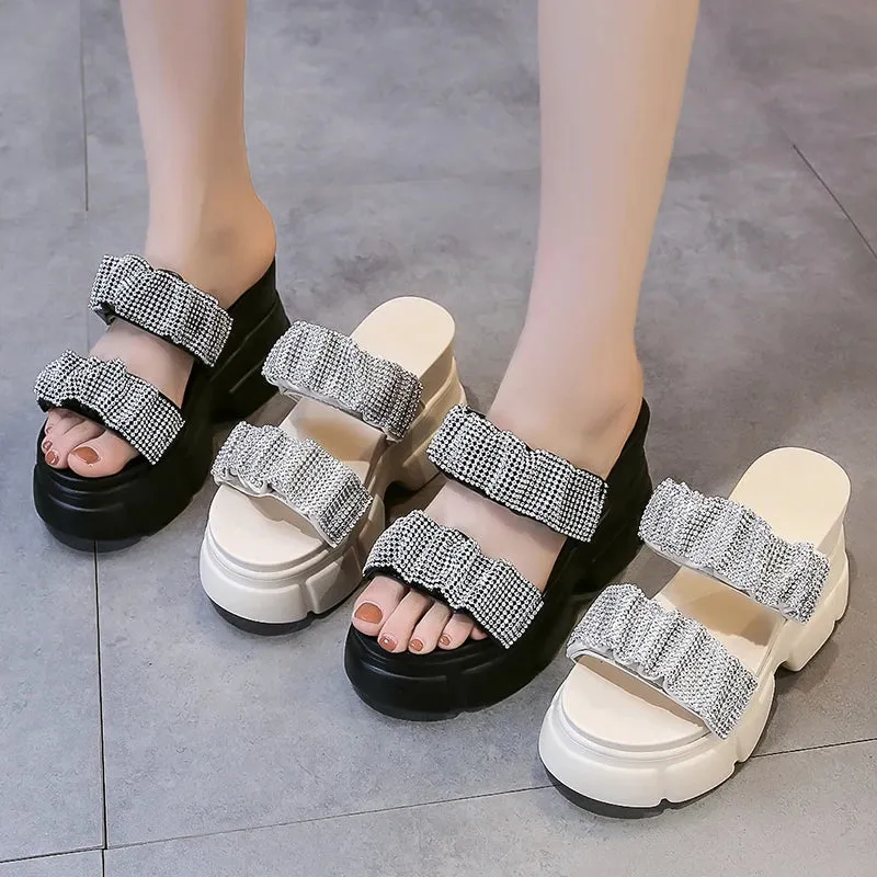 Joskaa 2024 New Chunky Sandals Heels