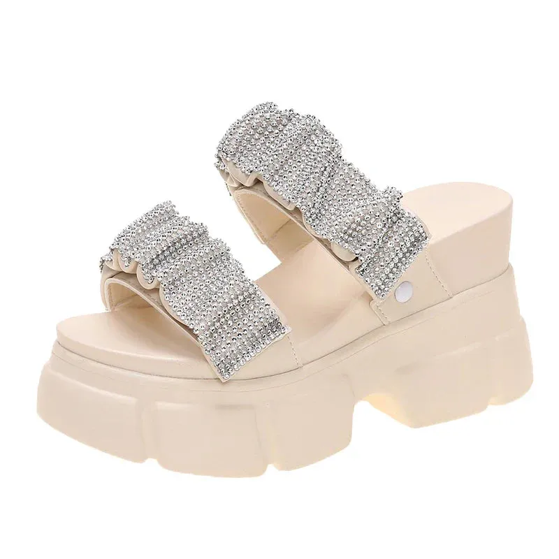 Joskaa 2024 New Chunky Sandals Heels