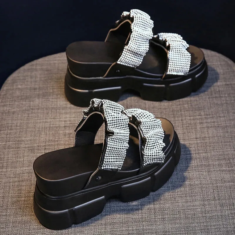 Joskaa 2024 New Chunky Sandals Heels