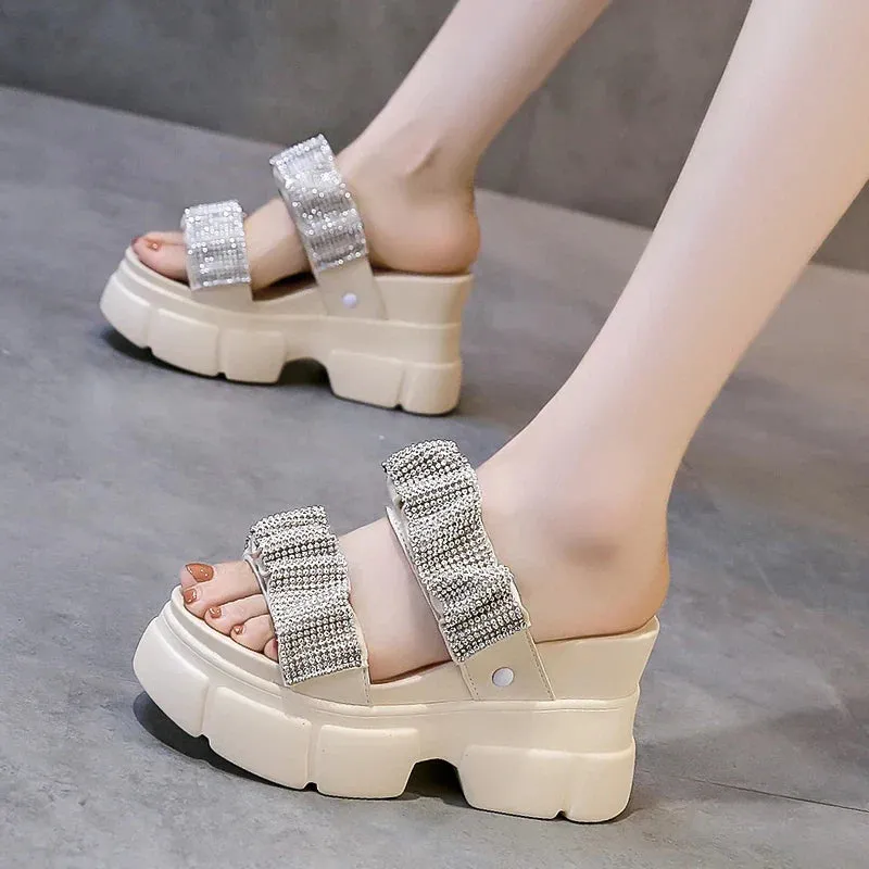 Joskaa 2024 New Chunky Sandals Heels