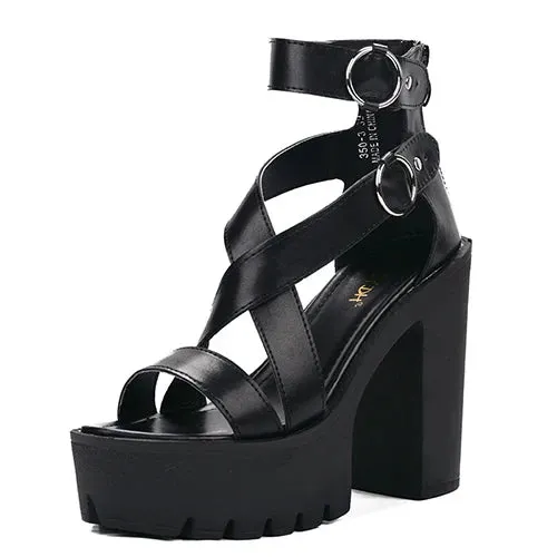 Joskaa 2024 New Elegant Chunky Sandals